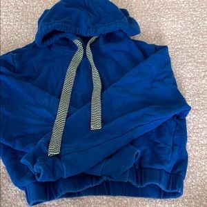 Blue, cropped hoodie